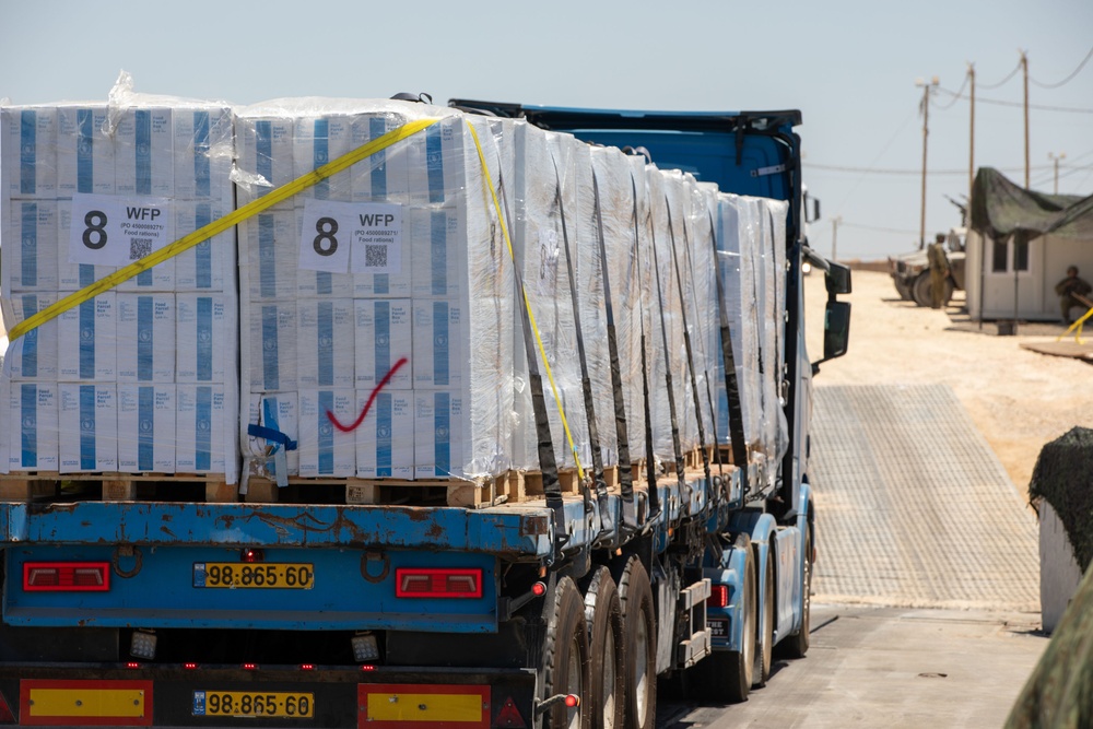 JLOTS Humanitarian Aid Delivered to Gaza