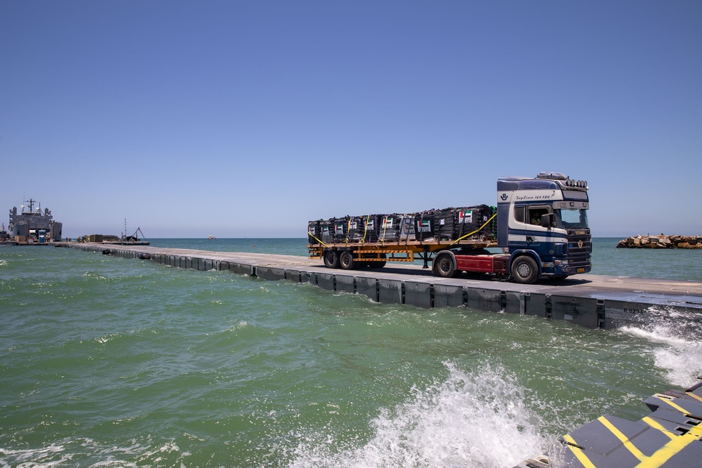 JLOTS Humanitarian Aid Delivered to Gaza