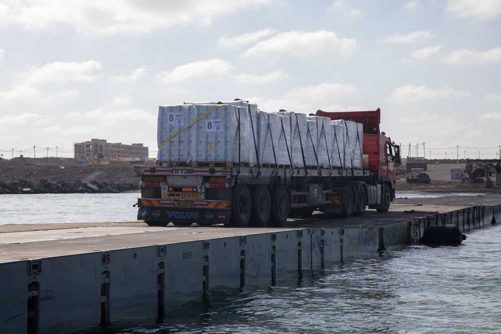JLOTS Humanitarian Aid Delivered to Gaza