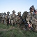 Iowa Soldiers wait for Black Hawk during air assault exercise