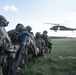 Iowa Soldiers wait for Black Hawk during air assault exercise