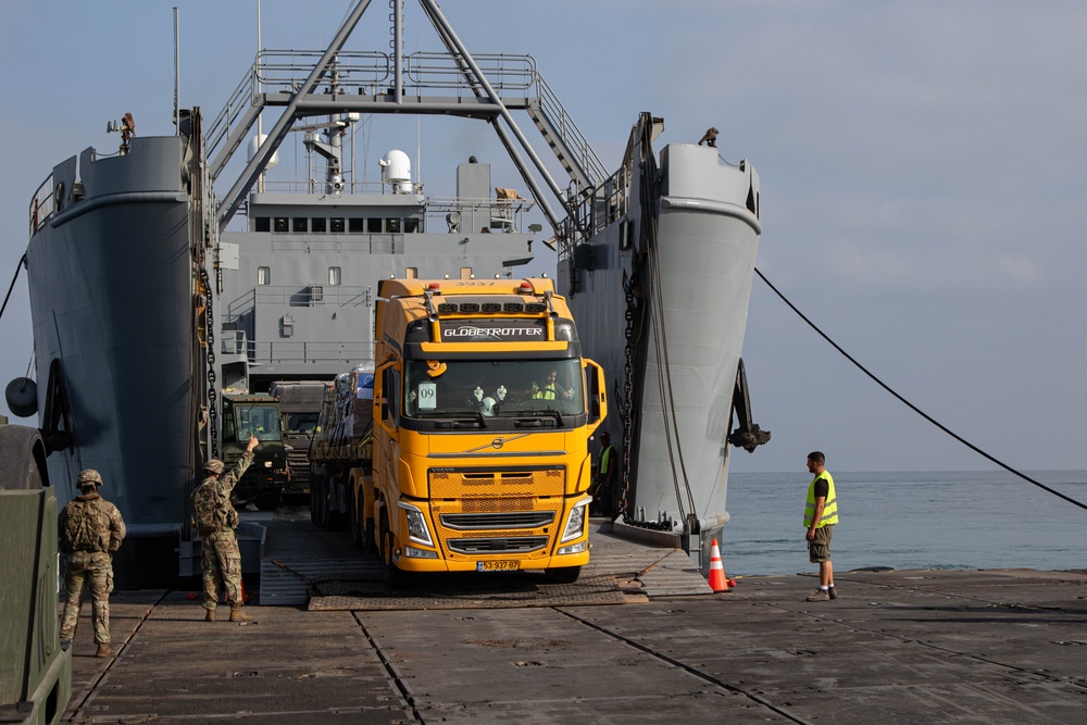 JLOTS Humanitarian Aid Delivered to Gaza