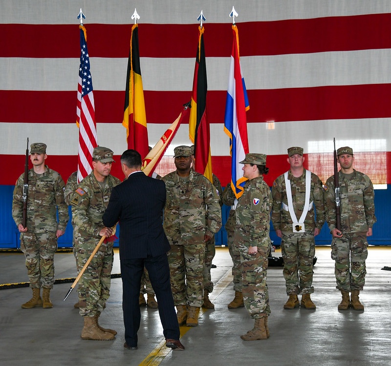 Benelux conducts ceremonies to farewell, welcome garrison leaders