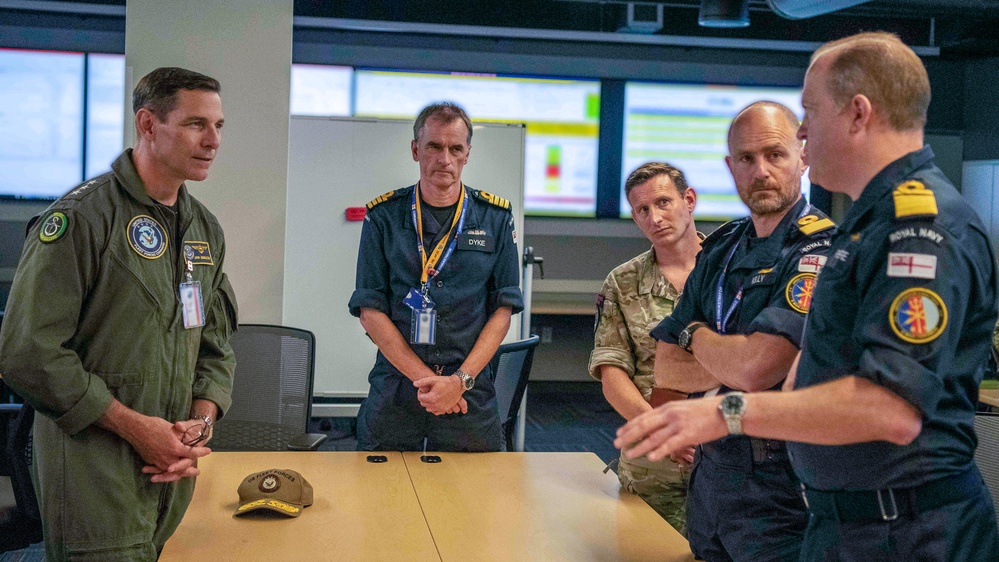 CSG-4 &amp; UK Strike Force Lead Joint, Allied Fleet Synthetic Training Event