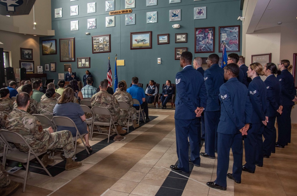 4th Comptroller Squadron holds change of command ceremony