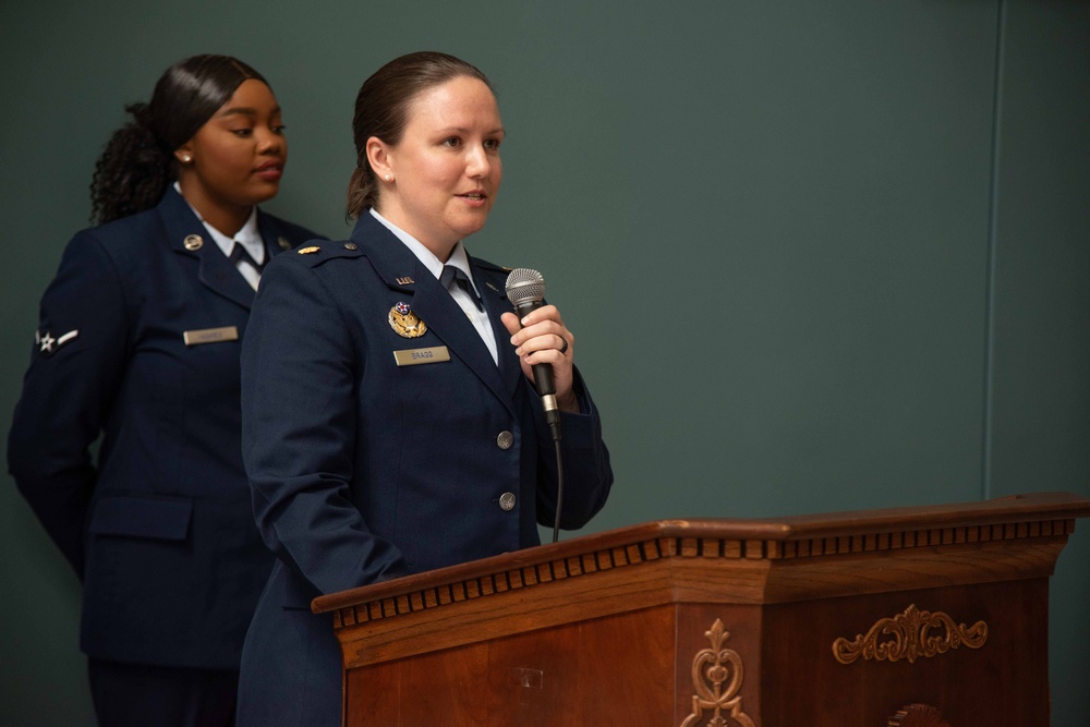 4th Comptroller Squadron holds change of command ceremony