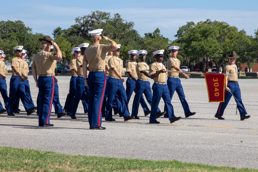 Greensboro native graduates as platoon honor graduate of platoon 3040, India Company