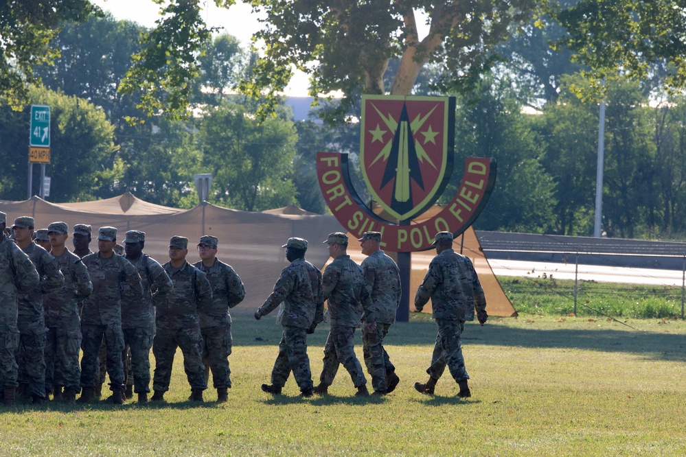 Trooping the line