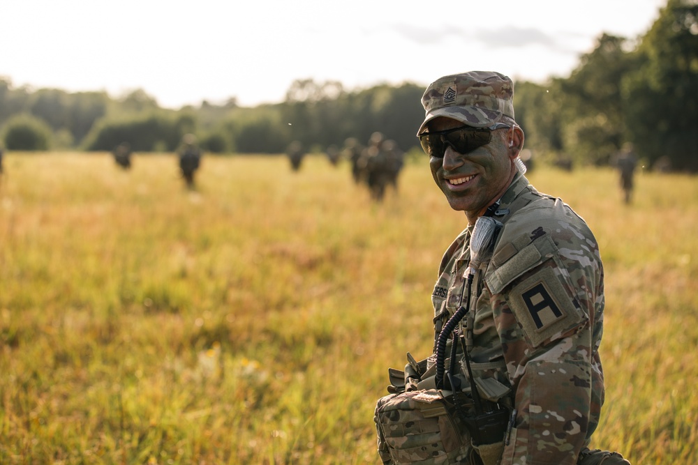 U.S. Army Soldier smiles for portrait