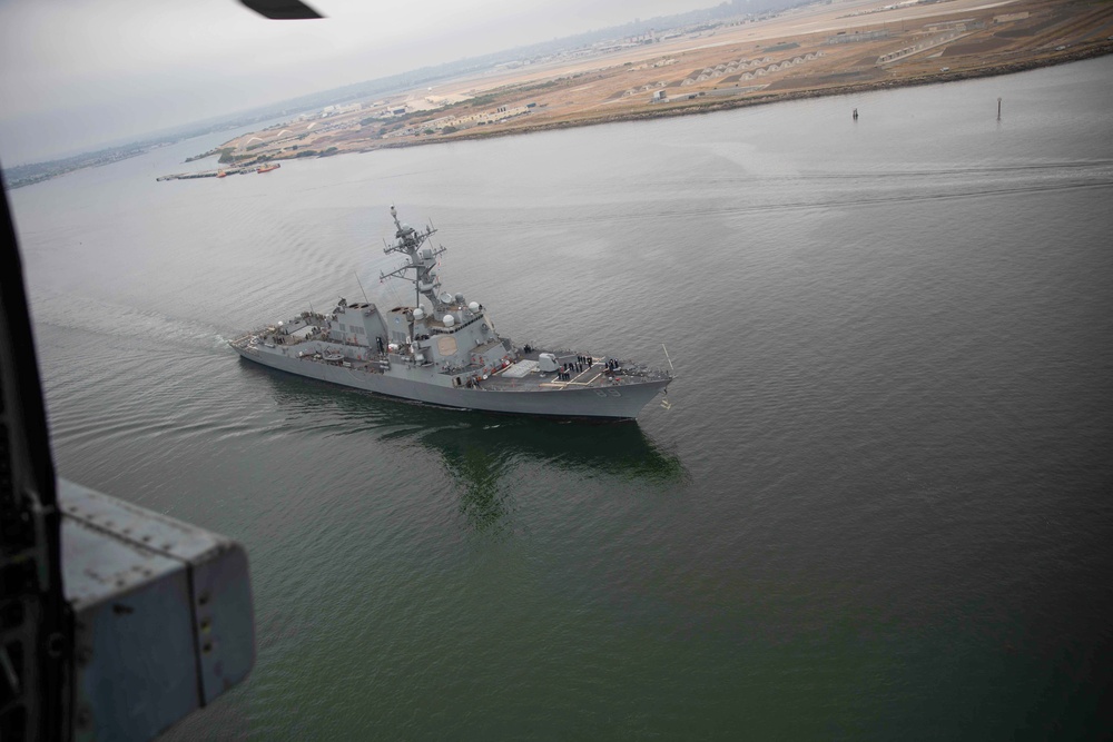 USS Mustin Returns to San Diego