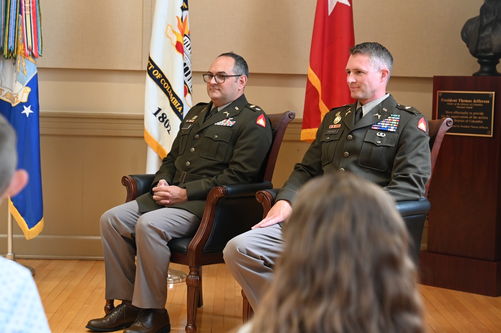 Promotion ceremony for Deputy Director of Plans for the D.C. National Guard Joint Force Headquarters