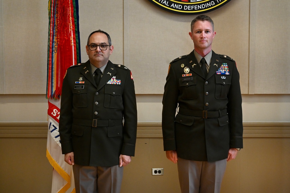 Promotion ceremony for Deputy Director of Plans for the D.C. National Guard Joint Force Headquarters