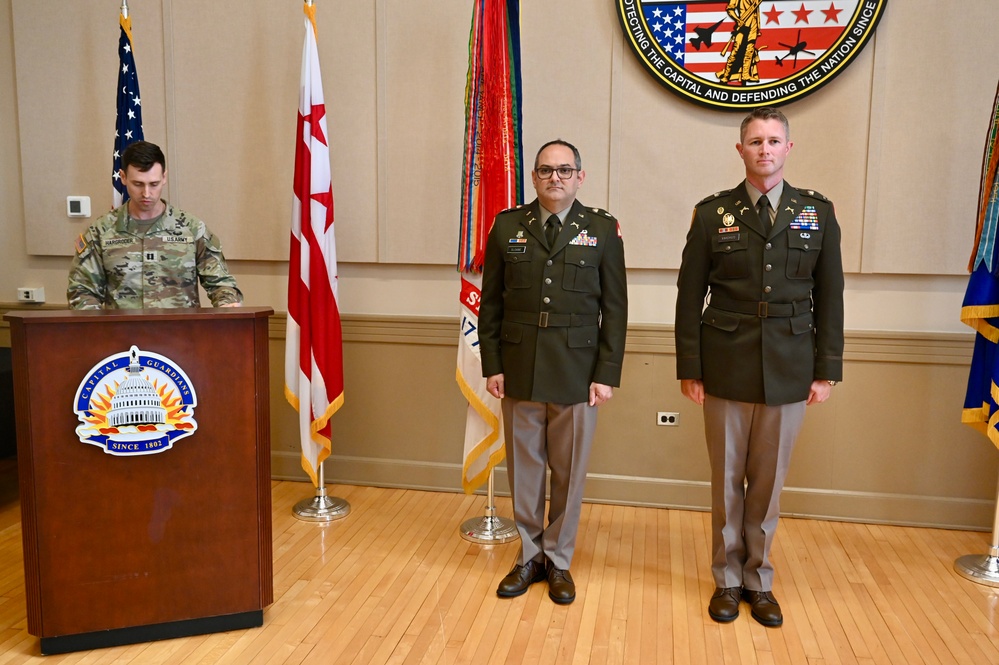 Promotion ceremony for Deputy Director of Plans for the D.C. National Guard Joint Force Headquarters