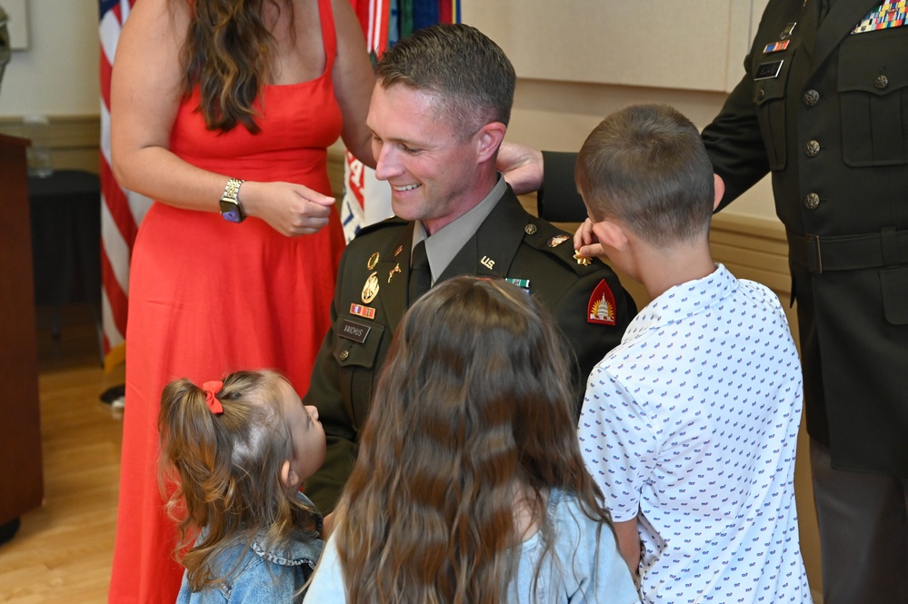 Promotion ceremony for Deputy Director of Plans for the D.C. National Guard Joint Force Headquarters