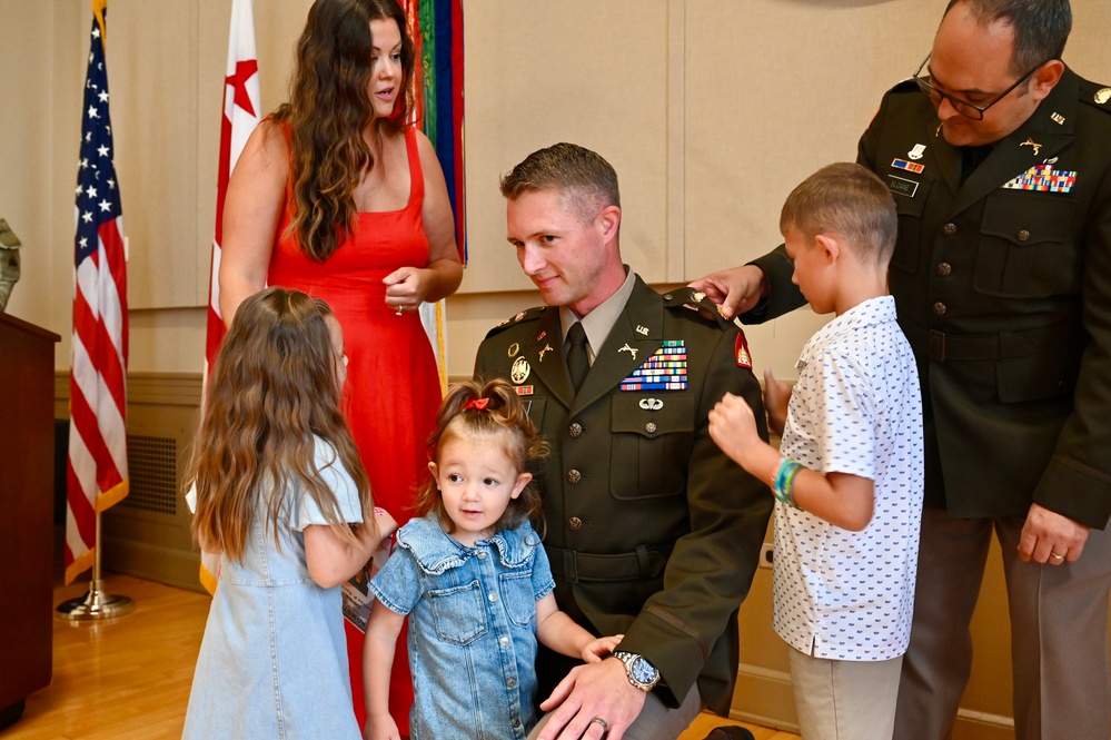Promotion ceremony for Deputy Director of Plans for the D.C. National Guard Joint Force Headquarters