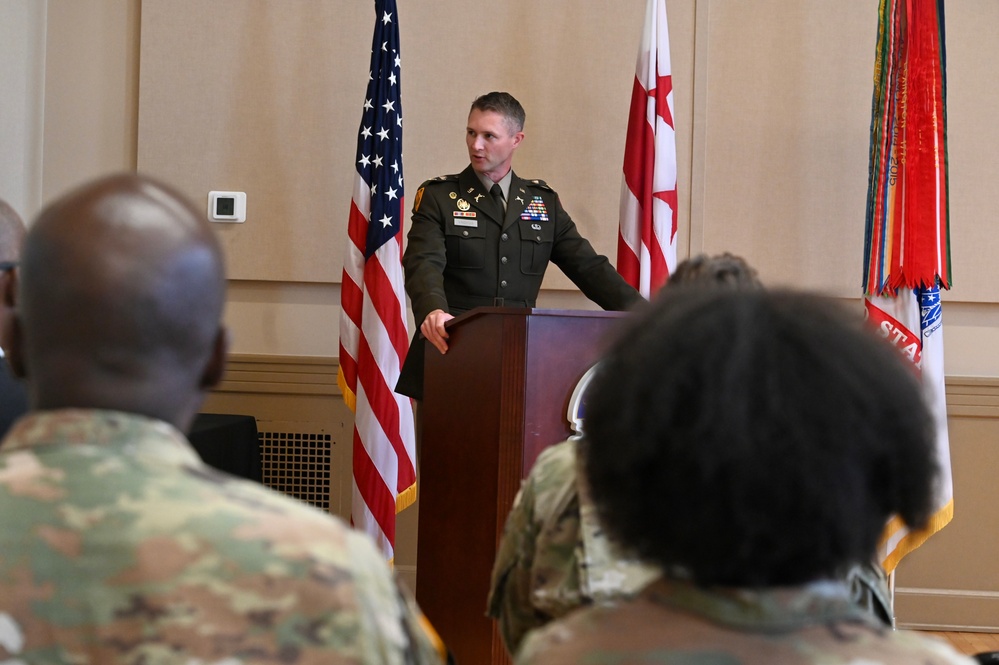 Promotion ceremony for Deputy Director of Plans for the D.C. National Guard Joint Force Headquarters