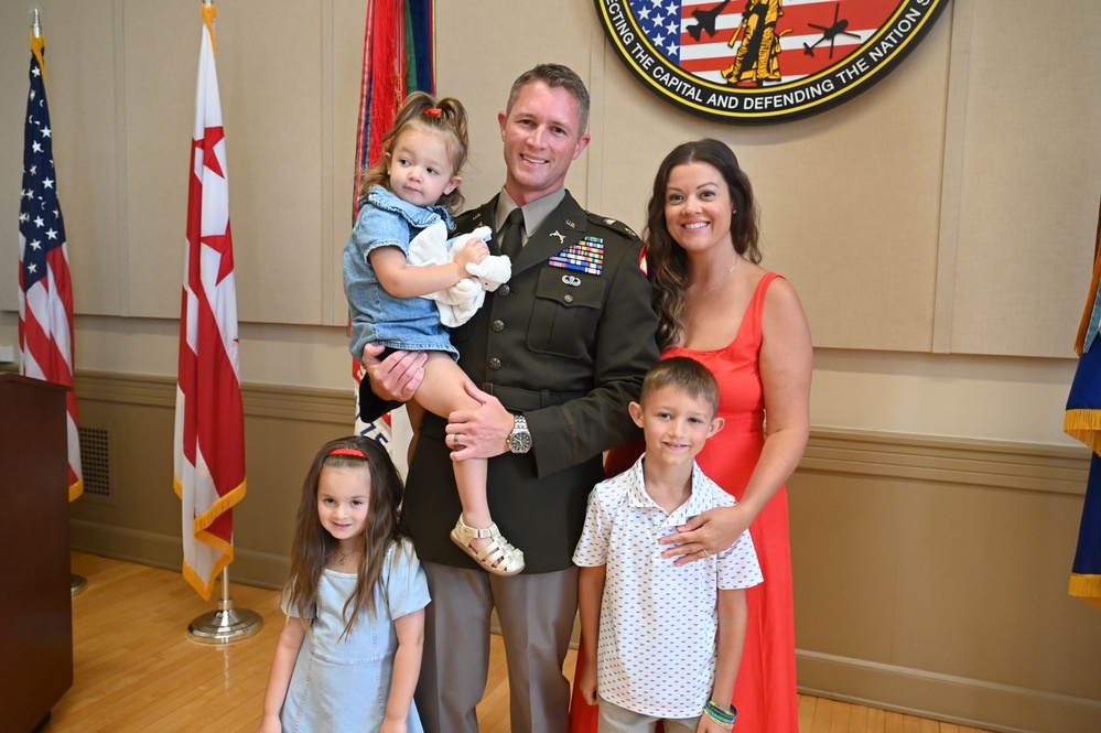 Promotion ceremony for Deputy Director of Plans for the D.C. National Guard Joint Force Headquarters