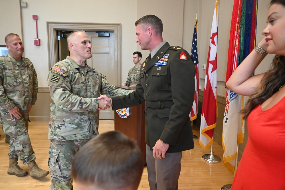 Promotion ceremony for Deputy Director of Plans for the D.C. National Guard Joint Force Headquarters