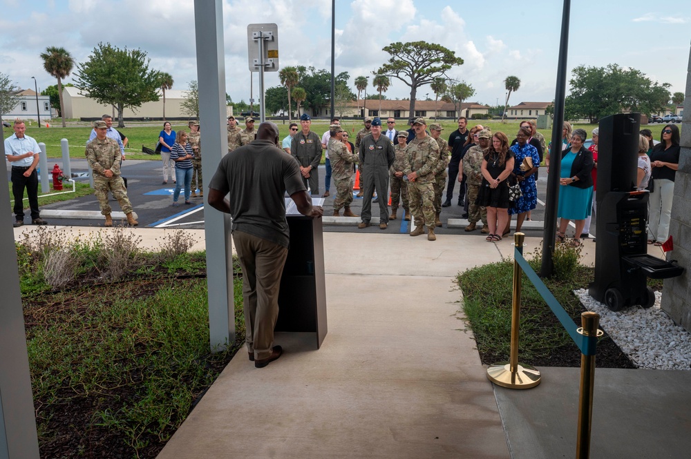 Resiliency center opening ceremony