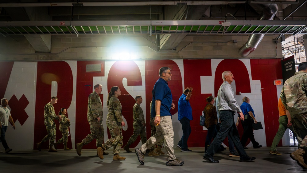 Hurricane Response Team training at Raymond James Stadium