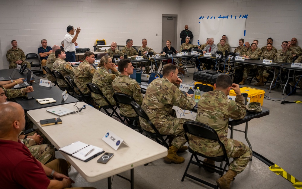 Hurricane Response Team training at Raymond James Stadium