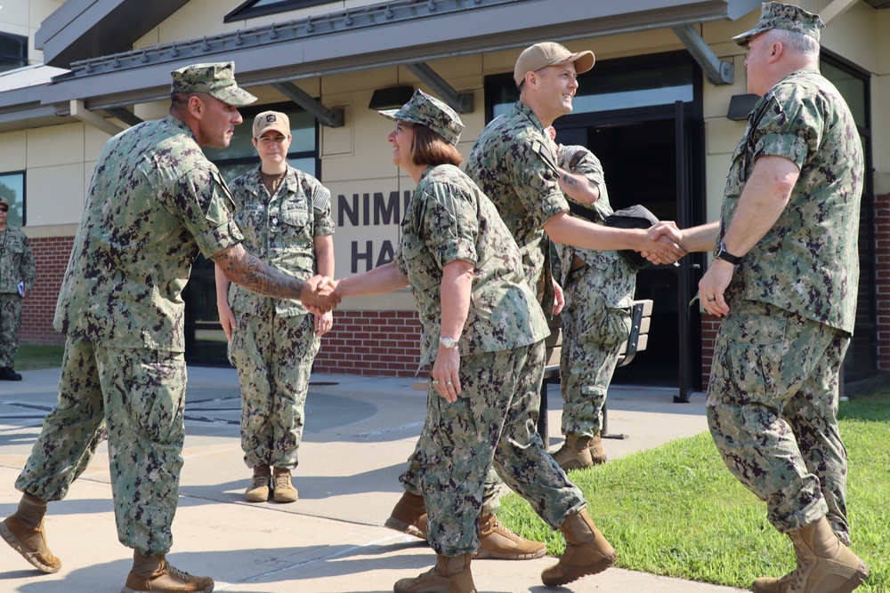 CNO &amp; MCPON Visit Officer Training Command Newport (OTCN)