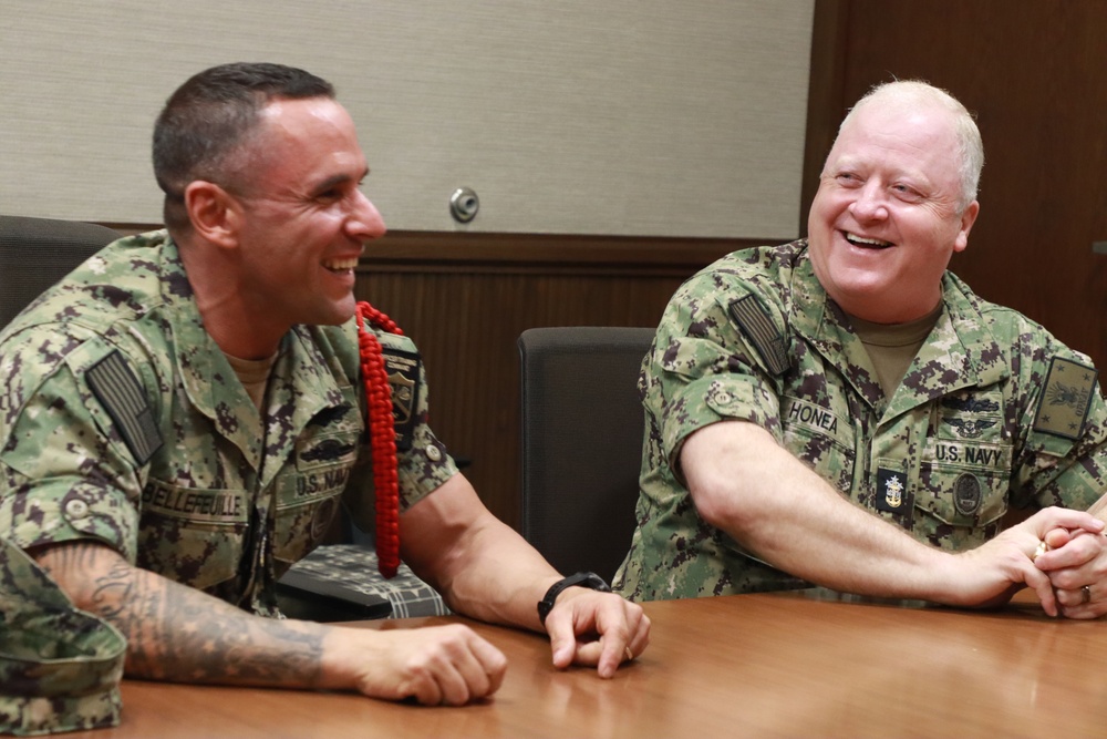 CNO &amp; MCPON Visit Officer Training Command Newport (OTCN)