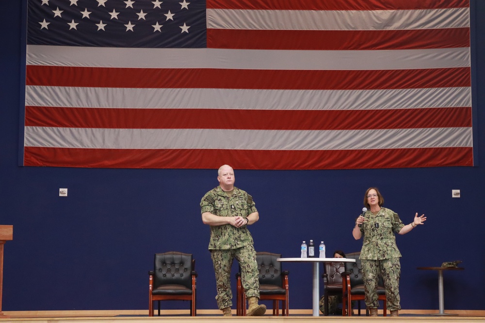 CNO &amp; MCPON Visit Officer Training Command Newport (OTCN)