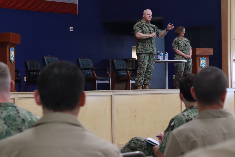 CNO &amp; MCPON Visit Officer Training Command Newport (OTCN)