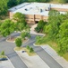 Aerial photographs of recently memorialized U.S. Army reserve center