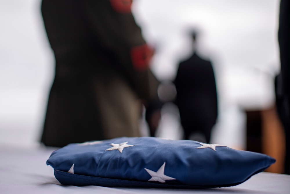 15th MEU Marine Buries his Father, Navy Veteran at Sea Aboard USS Boxer