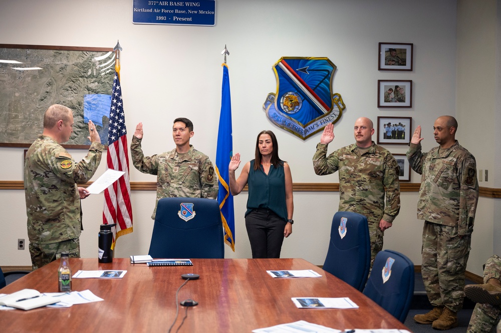 377 IG swears in new team members