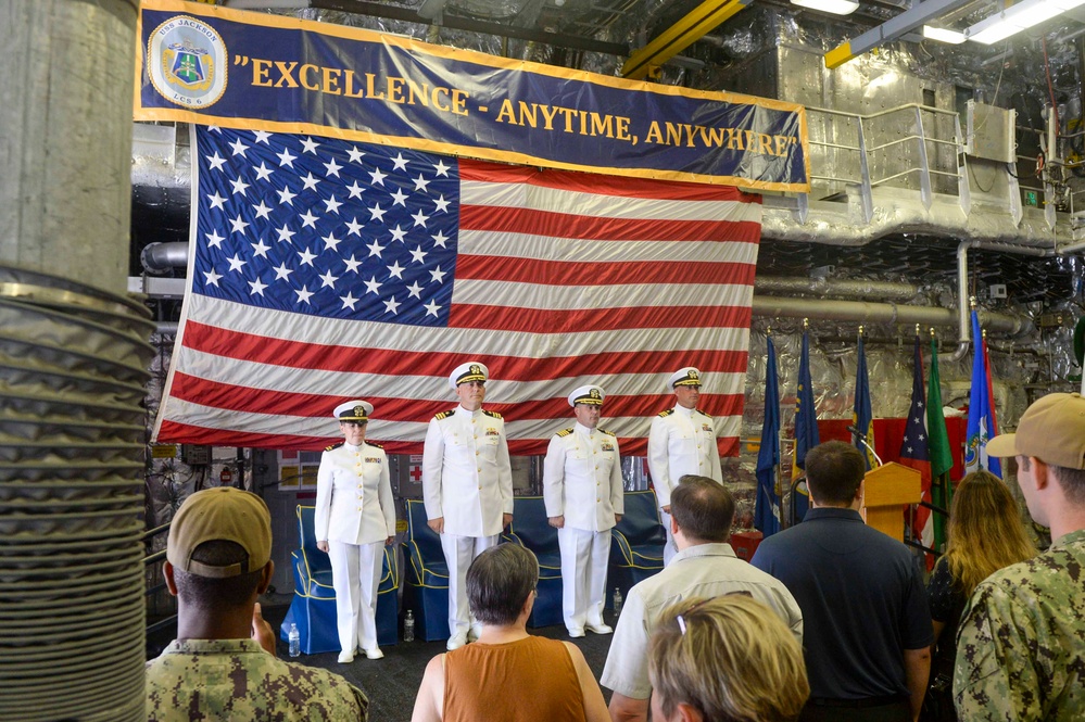 USS Jackson (LCS 6) Conducts Change of Command Ceremony