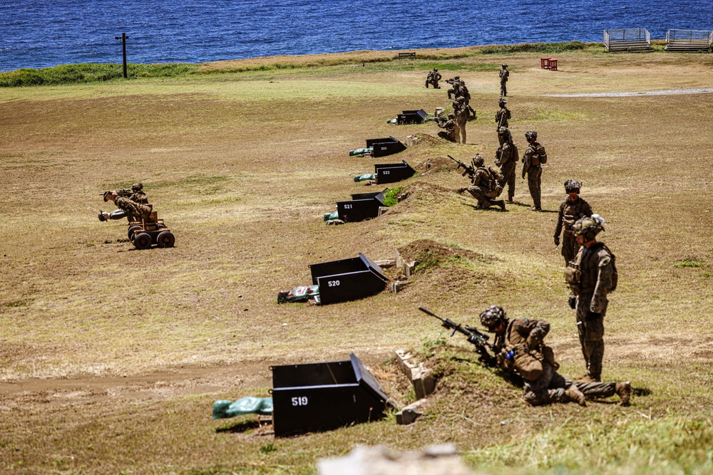 Charlie Co., BLT 1/5 conducts live-fire squad attacks