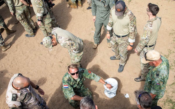 Peruvian, Dutch, Mexican, Korean and U.S. forces compete in EOD skills challenge during RIMPAC 2024