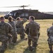 Iowa Soldiers wait to board Black Hawk during air assault exercise