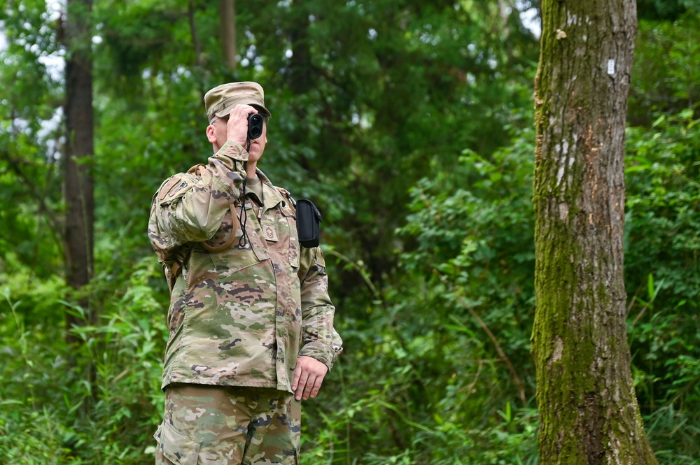 155th Air Refueling Wing  emergency management provides land navigation training