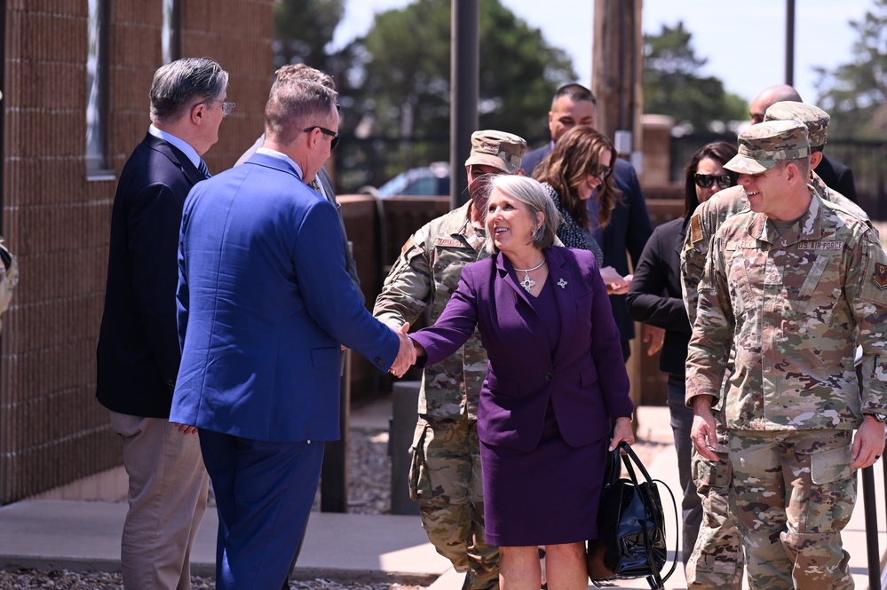 Cannon AFB hosts New Mexico Governor Lujan Grisham