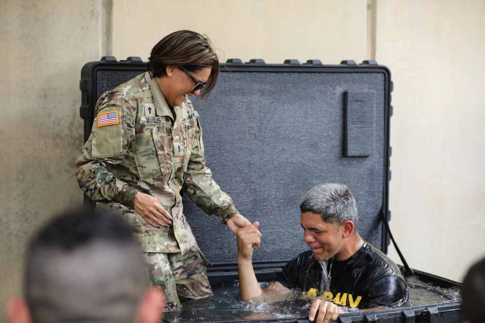 101st Troop Command Baptism