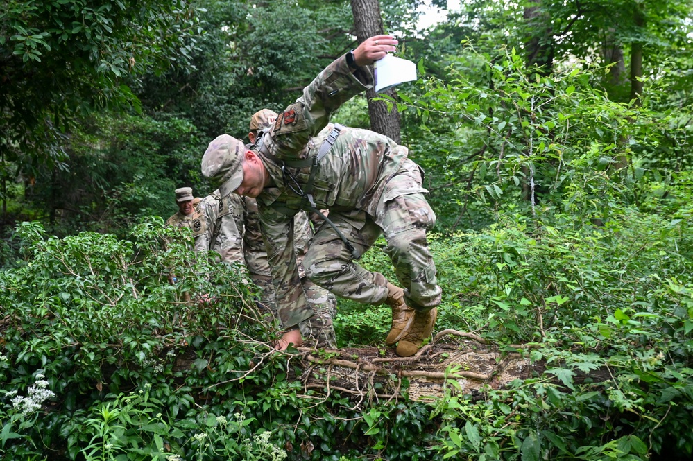 155th Air Refueling Wing  emergency management provides land navigation training