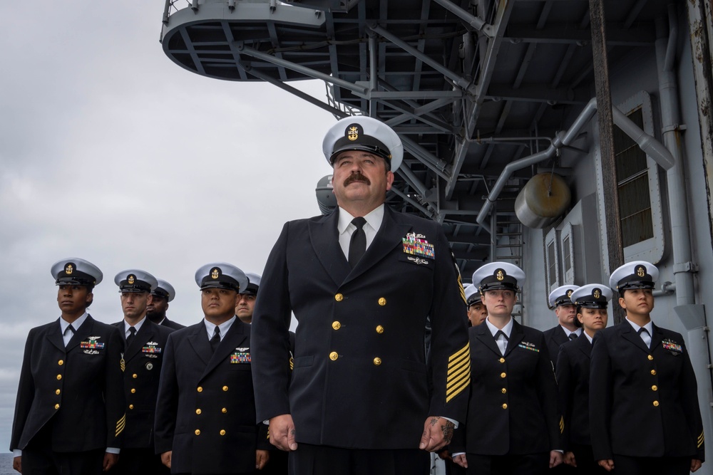 USS Boxer Burial at Sea