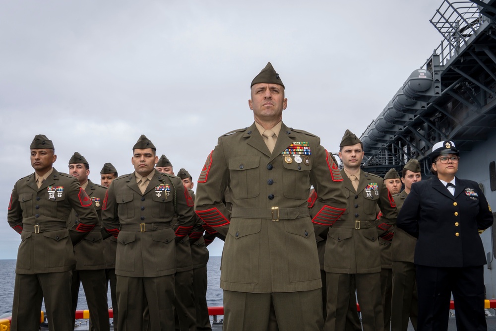 USS Boxer Burial at Sea