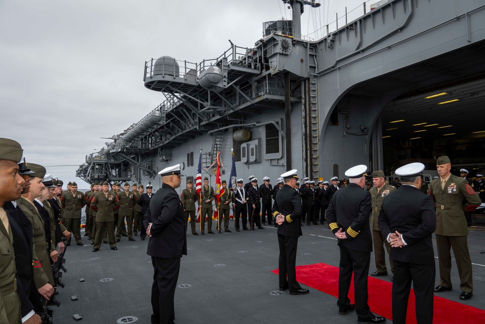 USS Boxer Burial at Sea