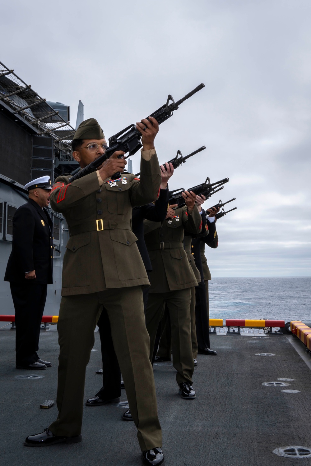 USS Boxer Burial at Sea