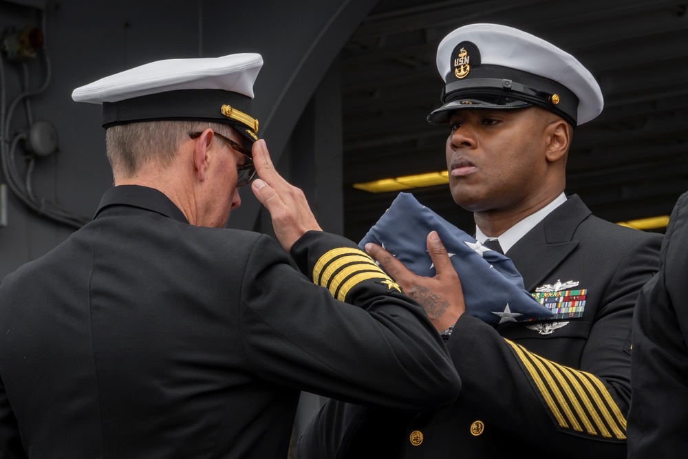 USS Boxer Burial at Sea