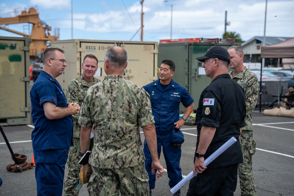 USCG 14th District Commander greets Royal Canadian Navy partners at RIMPAC 2024