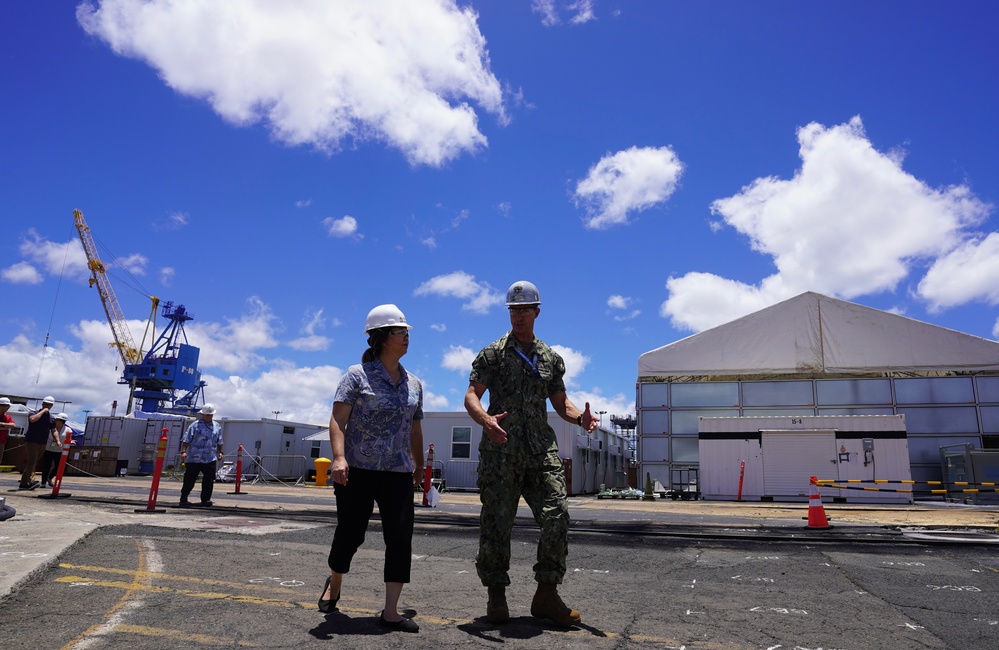 Congresswoman Jill Tokuda Visits Pearl Harbor Naval Shipyard