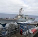 Abraham Lincoln conducts a fueling-at-sea with USS O'Kane