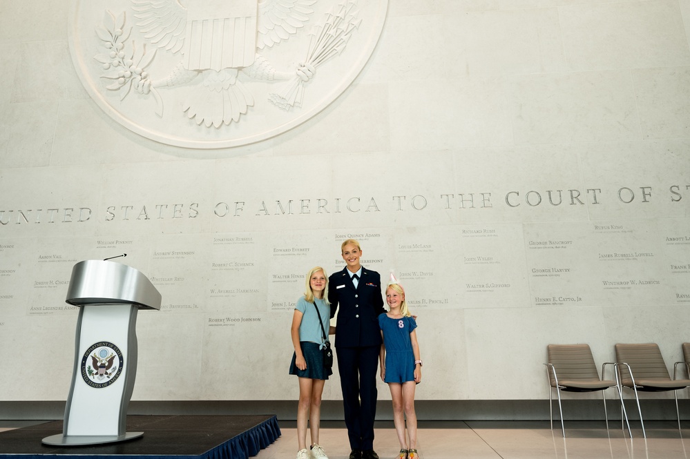 Lt Marsh Visits US Embassy in London