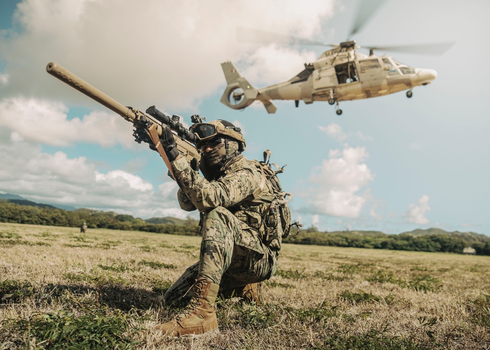 Partner forces conduct fast-rope training